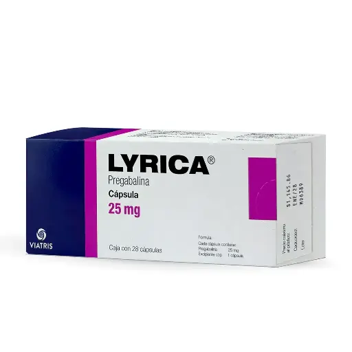 LYRICA 25MG CAPSULAS C/28