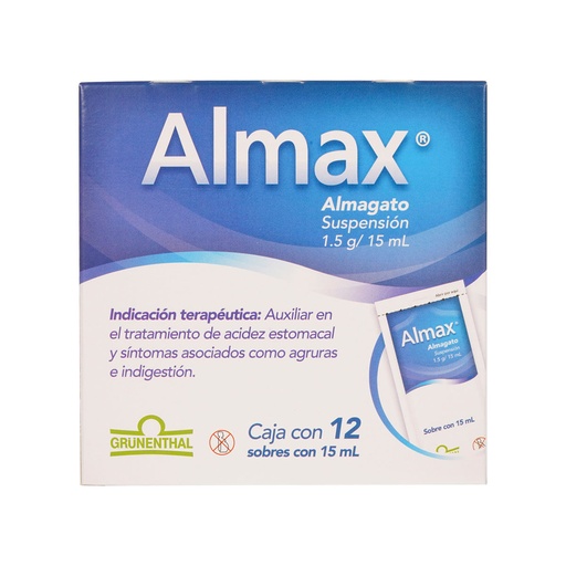 ALMAX SUSPENSION 15ML SOBRES C/12