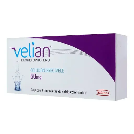 VELIAN 50MG INYECTABLE C/3