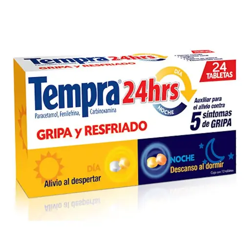 TEMPRA 24HRS DIA/NOCHE TAB C/24