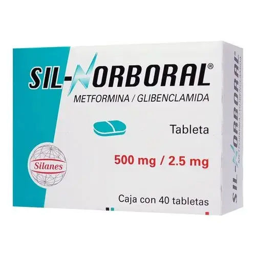 SIL-NORBORAL 500/2.5MG TABLETAS C/40