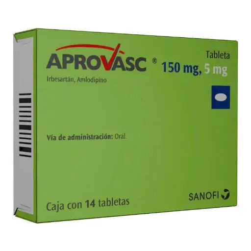 APROVASC 150/5MG TABLETAS C/14