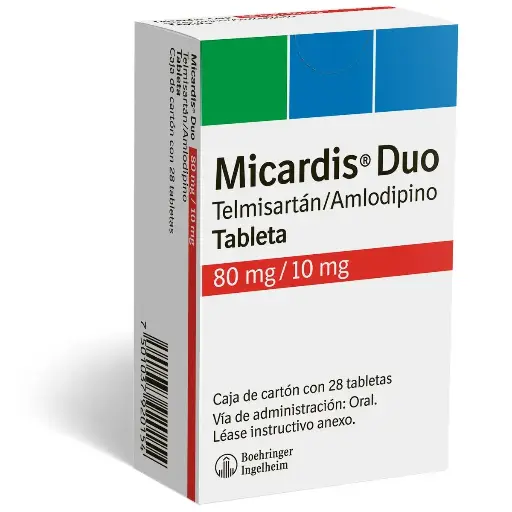 MICARDIS DUO 80/10MG TABLETAS C/28