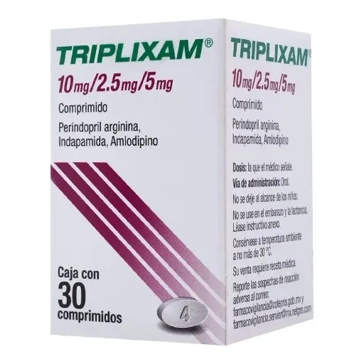 TRIPLIXAM 10/2.5/5MG COMPRIMIDOS C/30