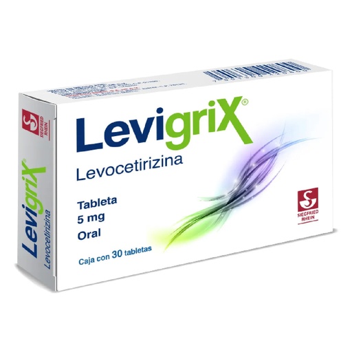 LEVIGRIX 5 MG - CAJA CON 30 TABLETAS (LEVOCETIRIZINA)