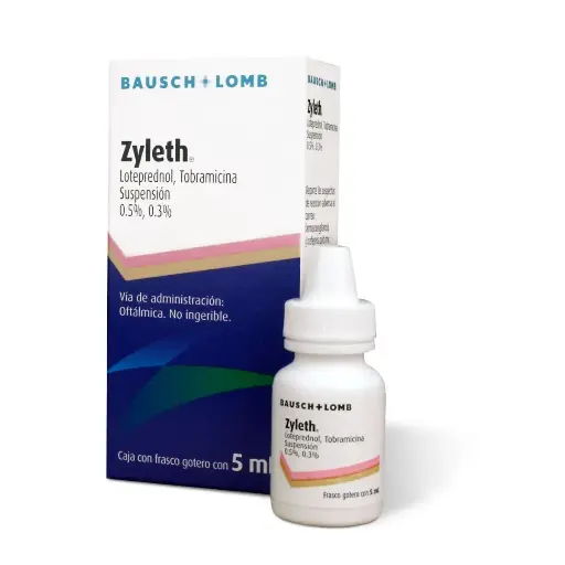 ZYLETH 0.5/0.3% SUSPENSION OFTALMICAS 5ML