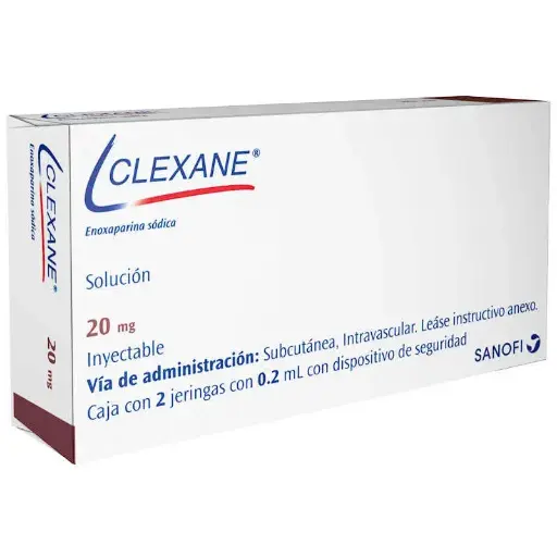 CLEXANE 20MG/0.2ML INYECTABLE C/2