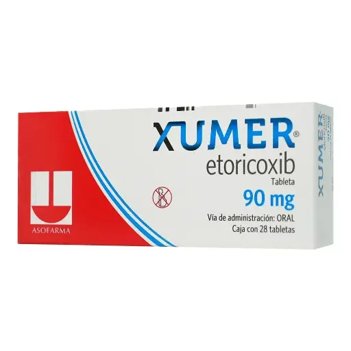 XUMER 90MG TABLETAS C/28