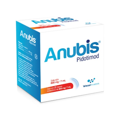 ANUBIS 800MG/7ML SOL C/10 FCOS