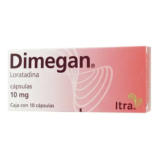 DIMEGAN 10MG CAPSULAS C/10