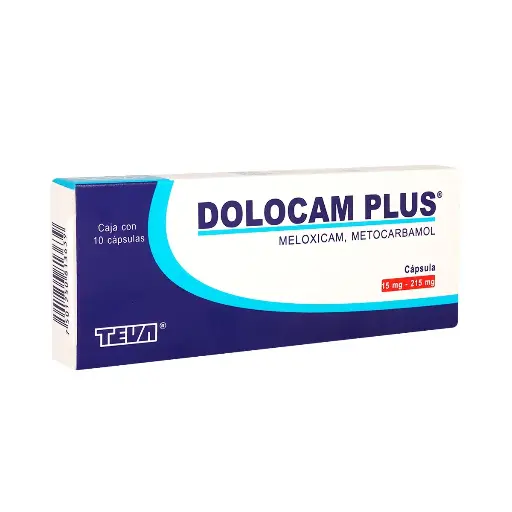 DOLOCAM-PLUS 15/215MG CAPSULAS C/10