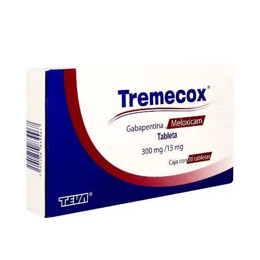 TREMECOX 300/15MG TABLETAS C/20