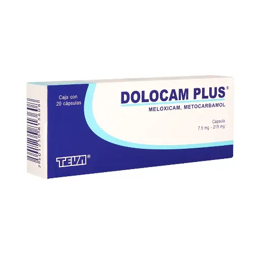 DOLOCAM-PLUS 7.5/215 MG CAPSULAS 20