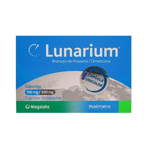 LUNARIUM 100/300MG CAPSULAS C/28