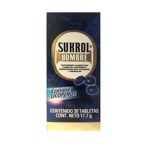 SUKROL HOMBRE TABLETAS C/30