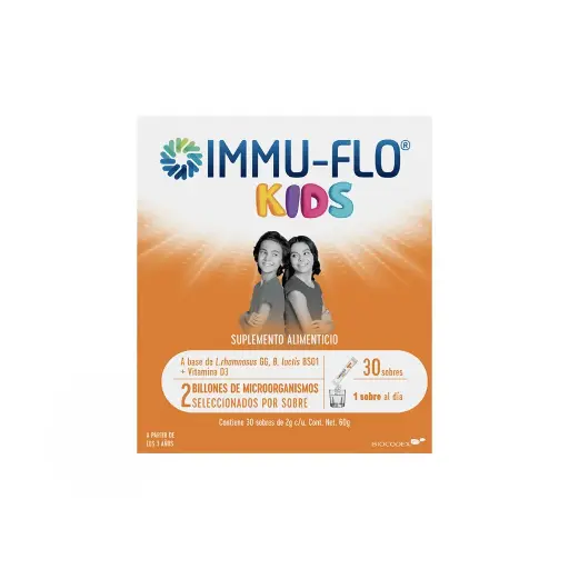 IMMU-FLO KIDS SUP ALIM SOBRES C/30 *