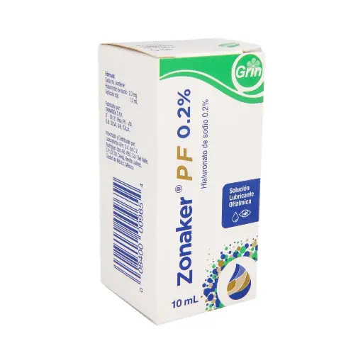 ZONAKER PF 0.2% SOLUCION 10ML