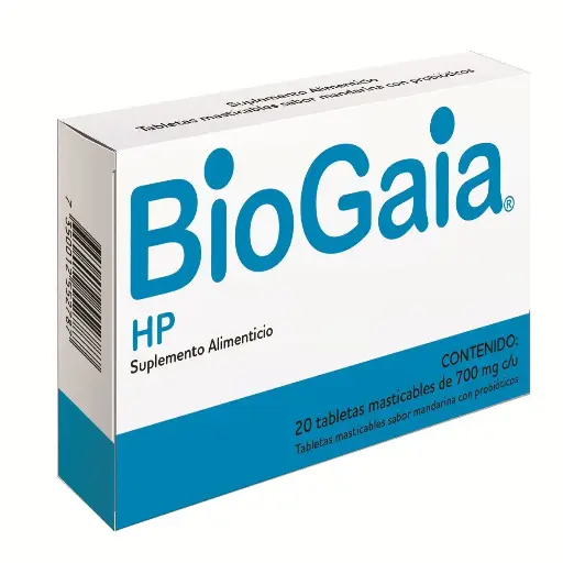 BIOGAIA HP SUPLEMENTO ALIMENTICIO MANDARINA TABLETAS C/20 *