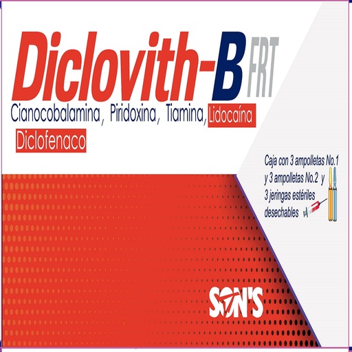 DICLOVITH-B SOLUCION INYECTABLE C/3 JGAS (GI