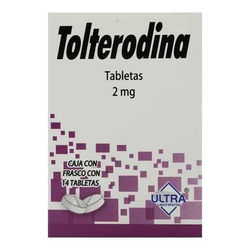 TOLTERODINA ULTRA 2MG TABLETAS C/14 (GI)