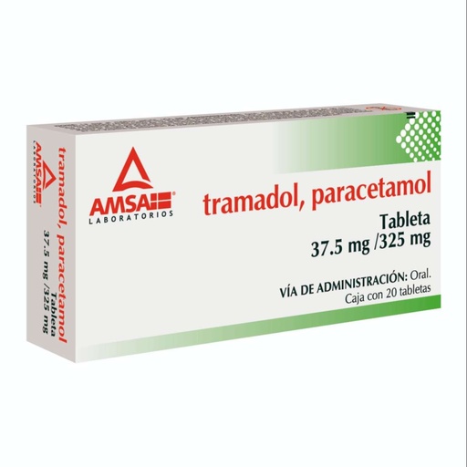 TRAMA/PARA AMSA 37.5/325MG TAB C/20 (GI)