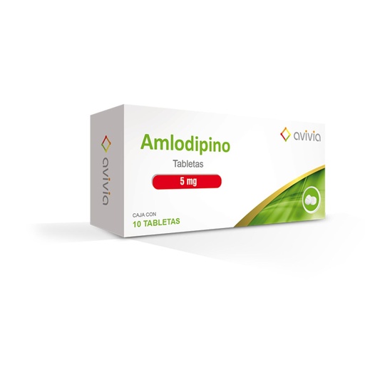 AMLODIPINO AVIVIA 5MG TABLETAS C/10 (GI)