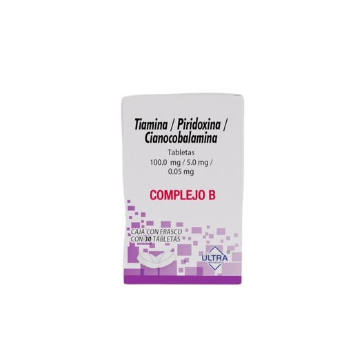 COMPLEJO B ULTRA 100/5/0.05MG TABLETAS C/30 (GI)