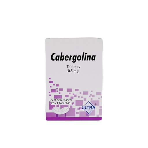 CABERGOLINA ULTRA 0.5MG TABLETAS C/2 (GI)