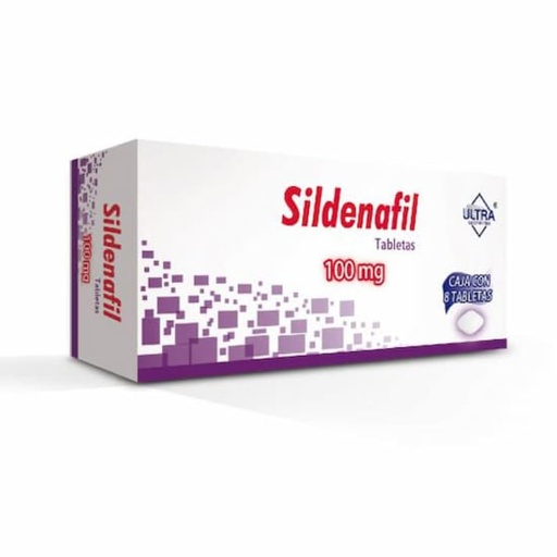 SILDENAFIL ULTRA 100MG TABLETAS C/8 (GI)