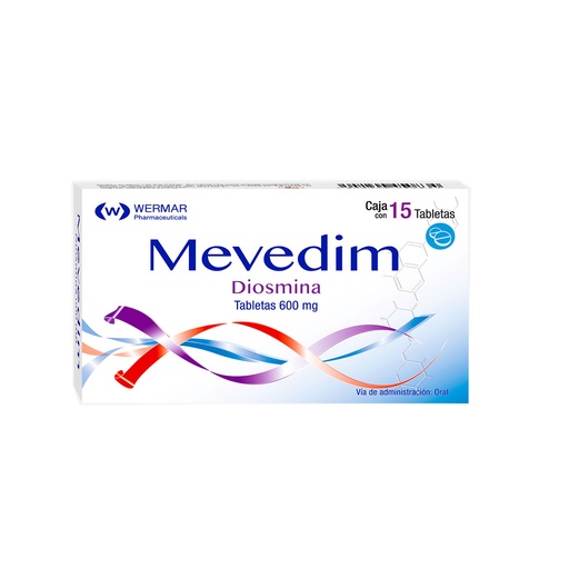 MEVEDIM 600MG TABLETAS C/15 (GI)