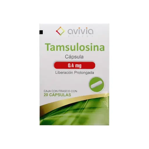 TAMSULOSINA AVIVIA 0.4MG CAPSULAS C/20 (GI)