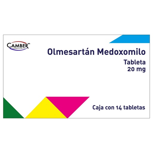 OLMESARTAN 20MG CAMBER TAB C/14 (GI)