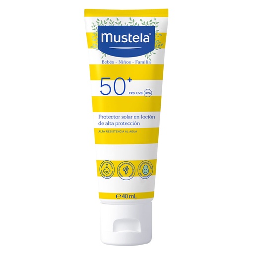 MUSTELA PROTECTOR SOLAR BEBE  FPS50 LOCION 40ML