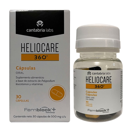 HELIOCARE 360 500MG CAPSULAS C/30 *