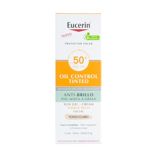 BLOQUEADOR EUCERIN OIL CTRL CLARO FPS50 50ML *