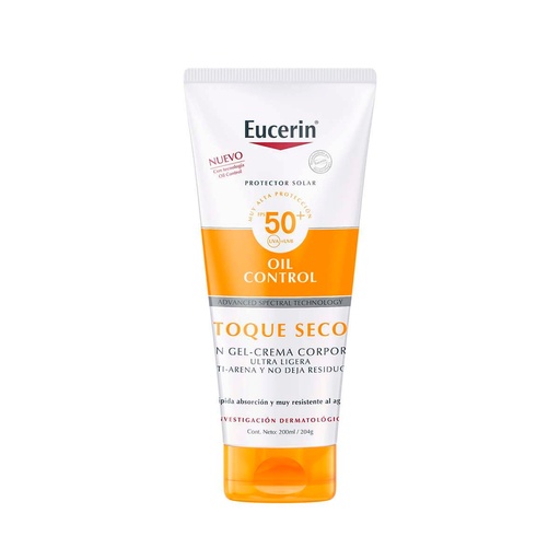 BLOQUEADOR EUCERIN OIL CTRL TOQUE SECO FPS50 200ML *