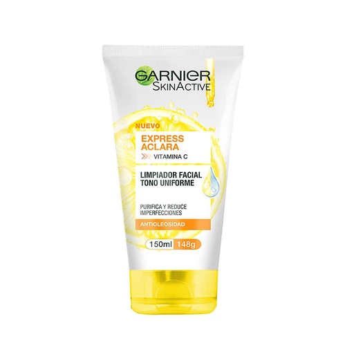 LIMPIADOR FACIAL GARNIER ACLARA 150ML *