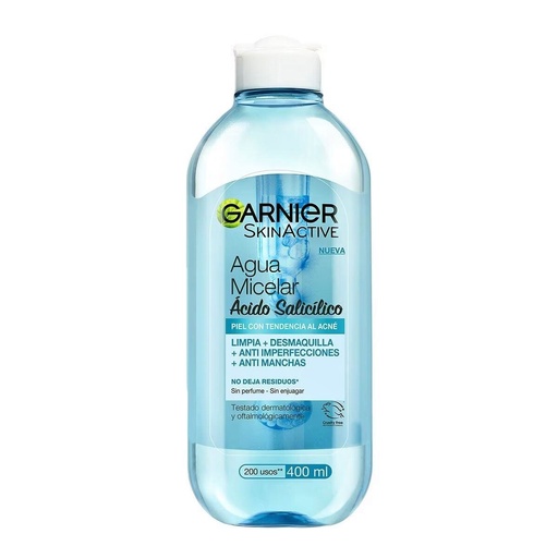 AGUA MICELAR GARNIER ANT-ACNE 400ML *