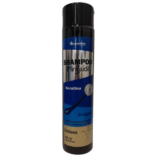 SHAMPOO INCREDIBLE MINOXIDIL KERATINA  500ML *