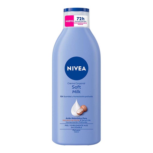 CREMA CORPORAL NIVEA SOFT MILK P/SECA 100ML *