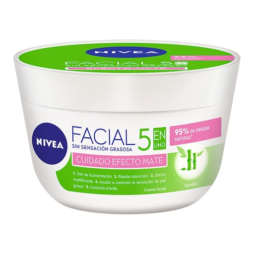 CRA NIVEA FAC 5EN1 EFEC MATE 200ML *