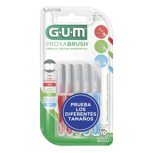 CEPILLO DENTAL GUM PROXABRUSH INTERDENTAL C/10