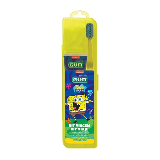 KIT DE VIAJE GUM BOB ESPONJA C/3 *