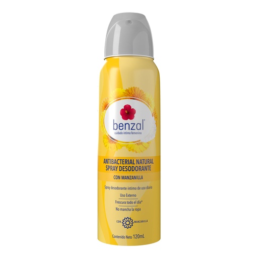 BENZAL DESODORANTE SPRAY MANZANILLA 120ML *