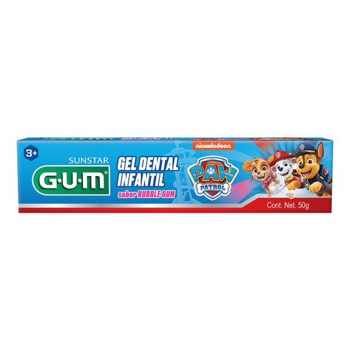GEL DENTAL GUM PAW PATROL BUBBLE 50G *