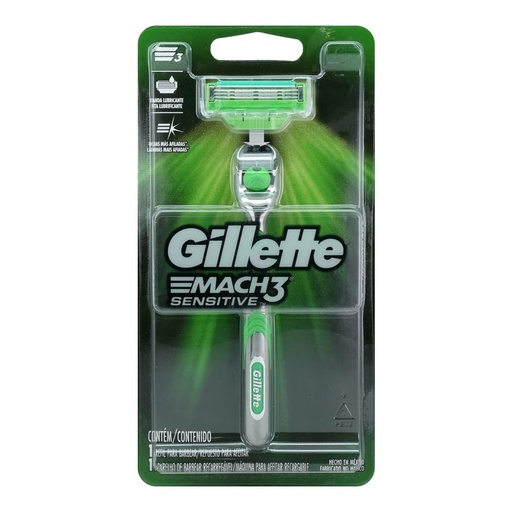 MAQUINA GILLETTE MACH3 SENSITIVE C/1