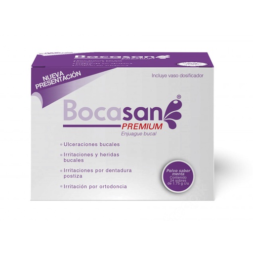 ENJUAGUE BUCAL BOCASAN PREM 1.75G SOBRES C/24 *