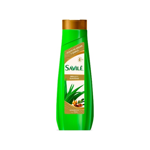 SHAMPOO SAVILE ARGAN SABILA BRILLO Y SUAVIDAD 700ML *