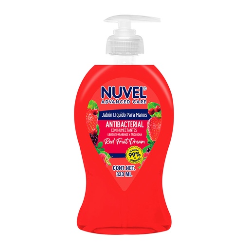 JABON LIQUIDO NUVEL ANTIBACTERIAL FRUIT 333ML *