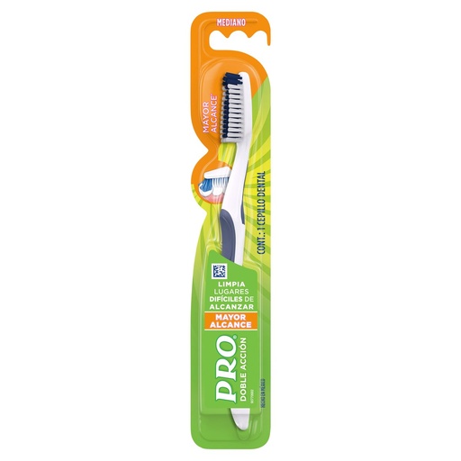 CEPILLO DENTAL PRO DOBLE ACCION MAYOR ALCANCE C/1